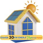 30 Kw/Günlük Güneş Enerjisi Paketi (Akülü)